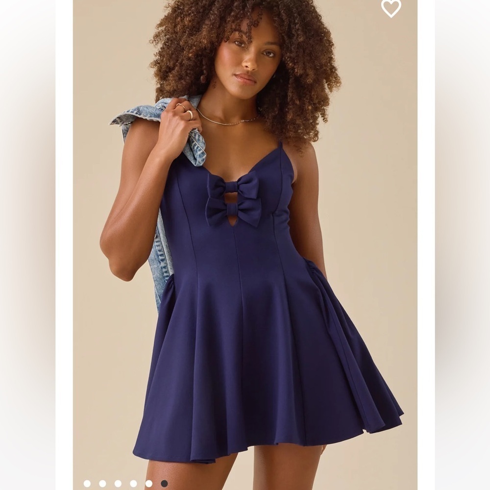 New with tags Altar’d State Parker Bow Mini Dress